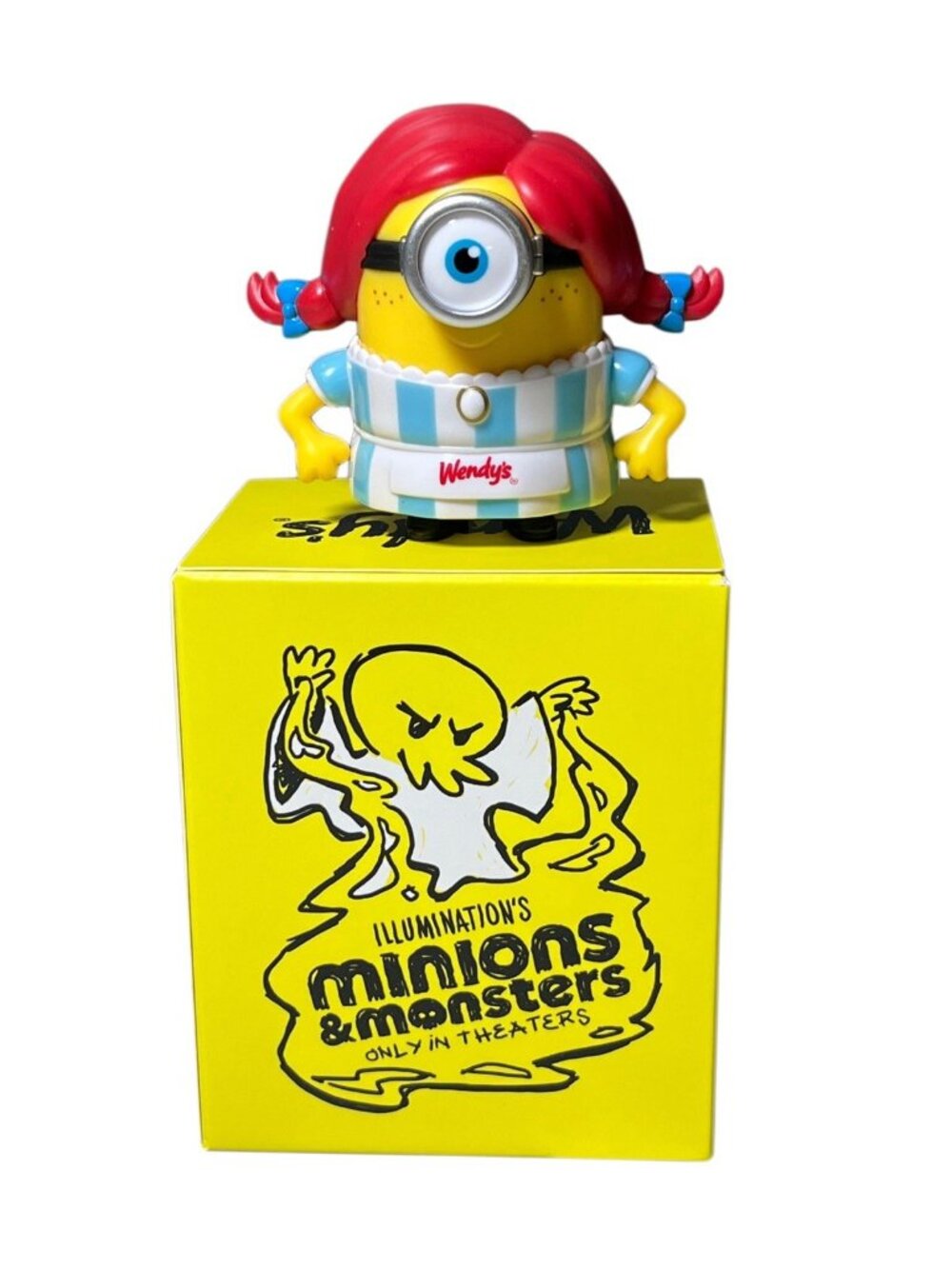 2026 Wendys X Minions & Monsters Wendy Adult Meal Toy Figure (A)